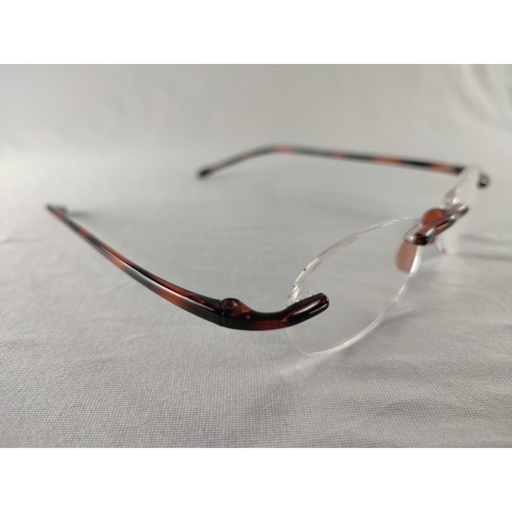 Scojo New York Gels Tortoise Rimless Eyeglass Frames 71520 Unisex Lightweight